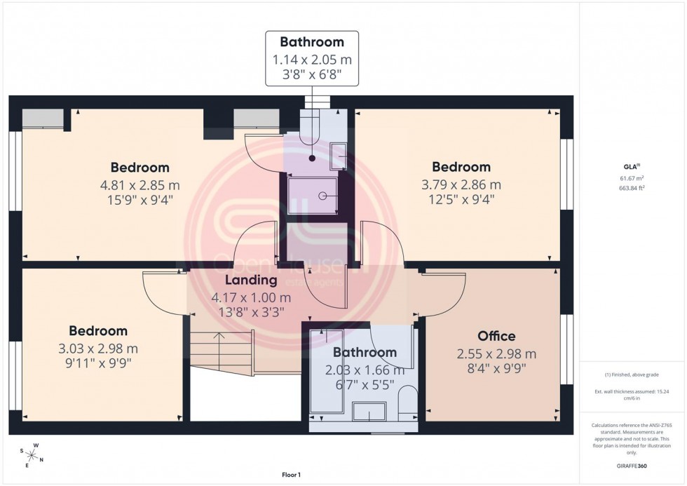 Floorplan for Main Street, Rosliston, Swadlincote