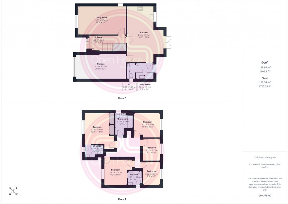 Floorplan for Rowan Drive, Branston, Burton-On-Trent
