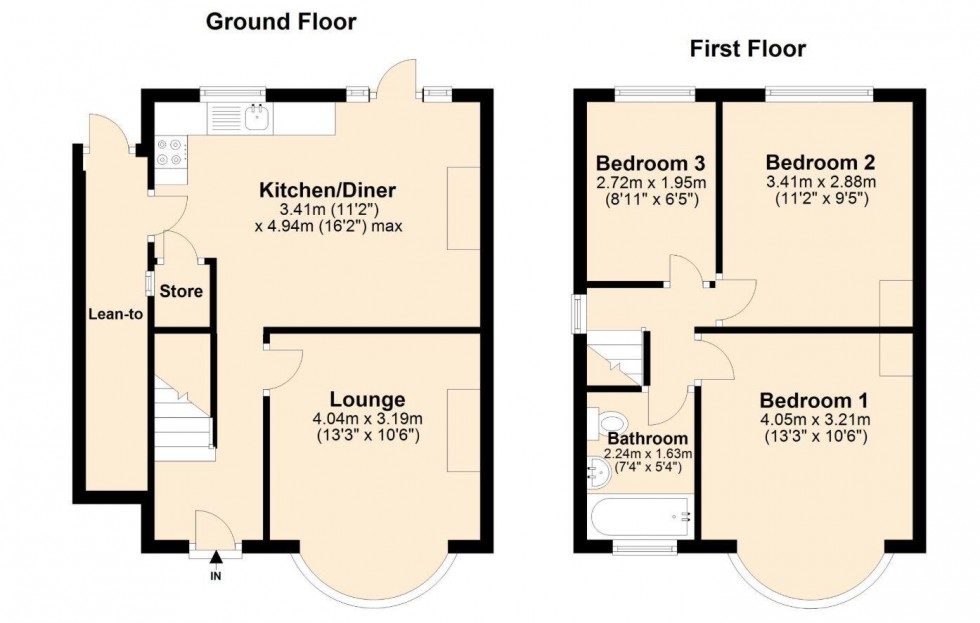 Floorplan for Higgins Lane, Quinton