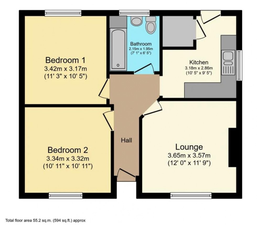 Floorplan for Factory Hill, Horwich, Bolton