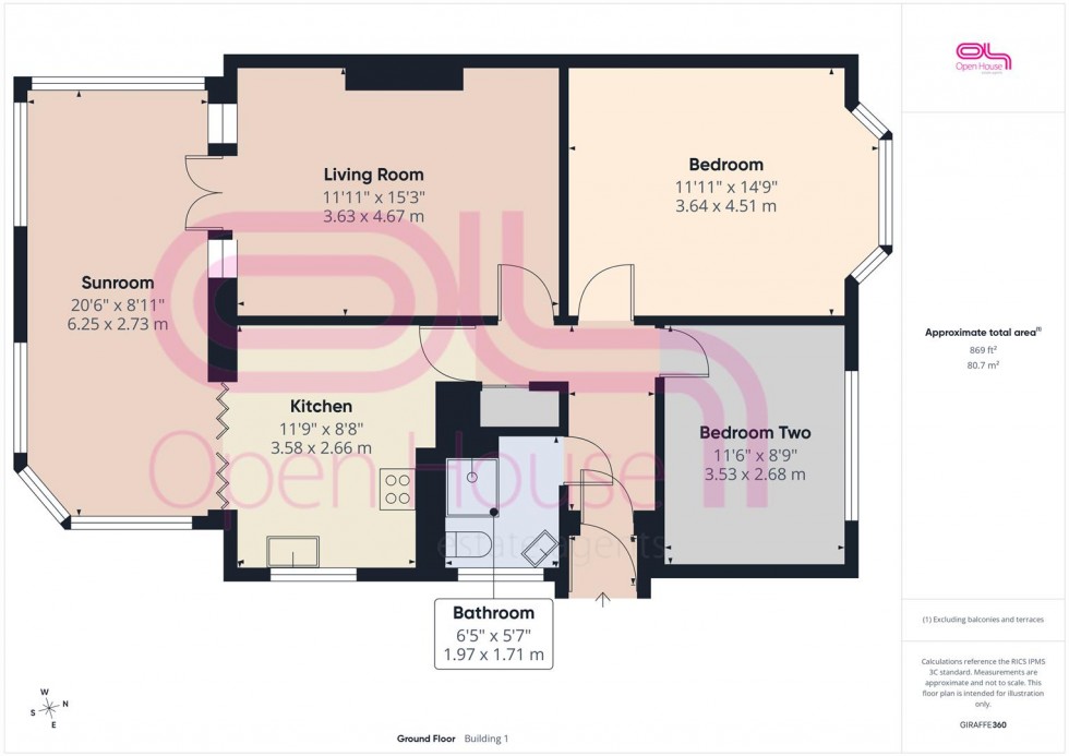 Floorplan for South Coast Road, Telscombe Cliffs, Peacehaven