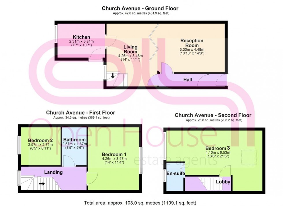 Floorplan for Church Avenue, Bolton