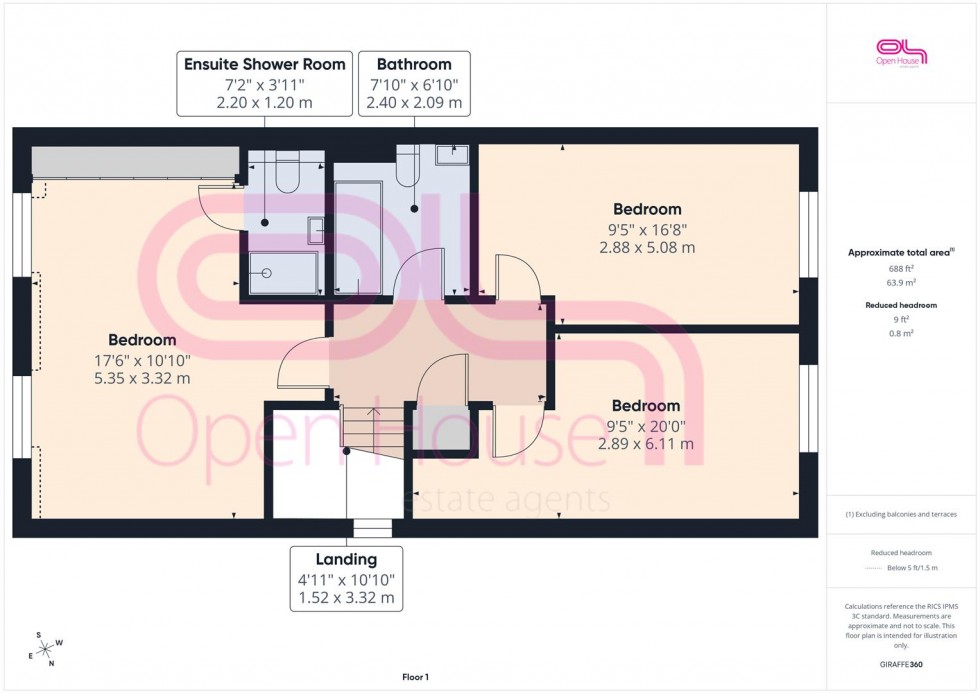 Floorplan for Bramber Avenue, Peacehaven