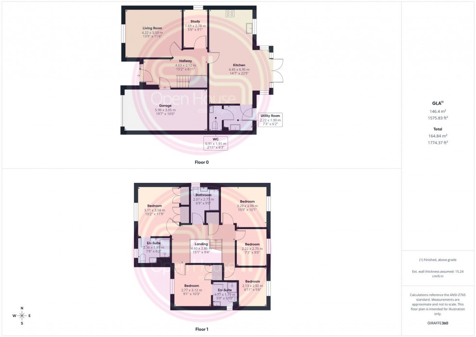 Floorplan for Hewer Drive, Castle Gresley