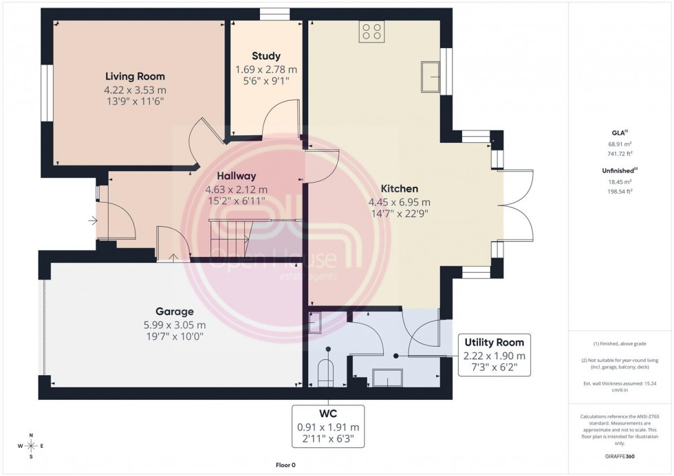 Floorplan for Hewer Drive, Castle Gresley