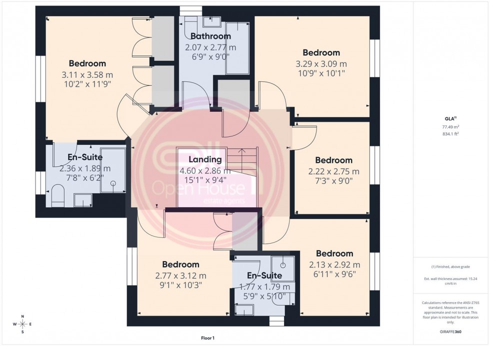 Floorplan for Hewer Drive, Castle Gresley