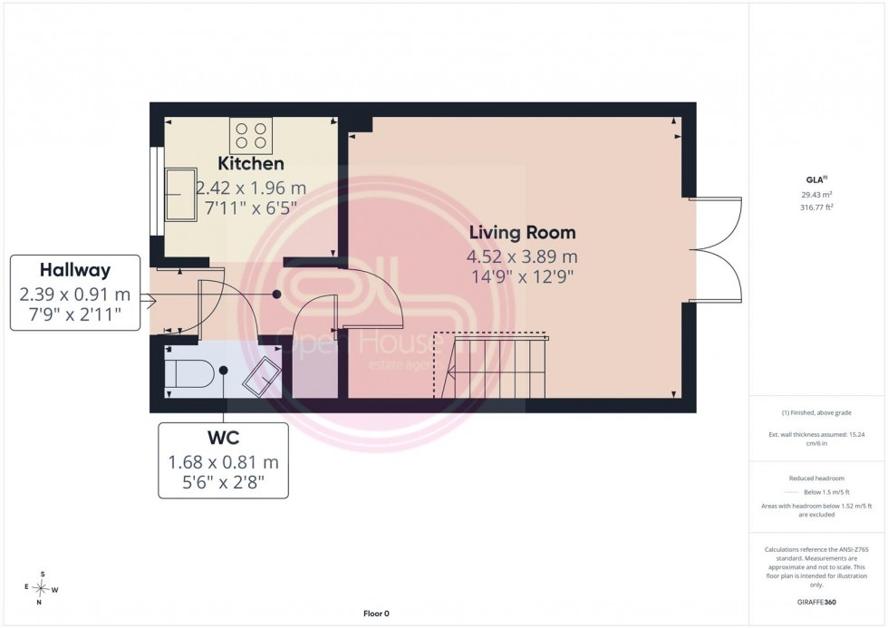 Floorplan for Ensor Close, Swadlincote