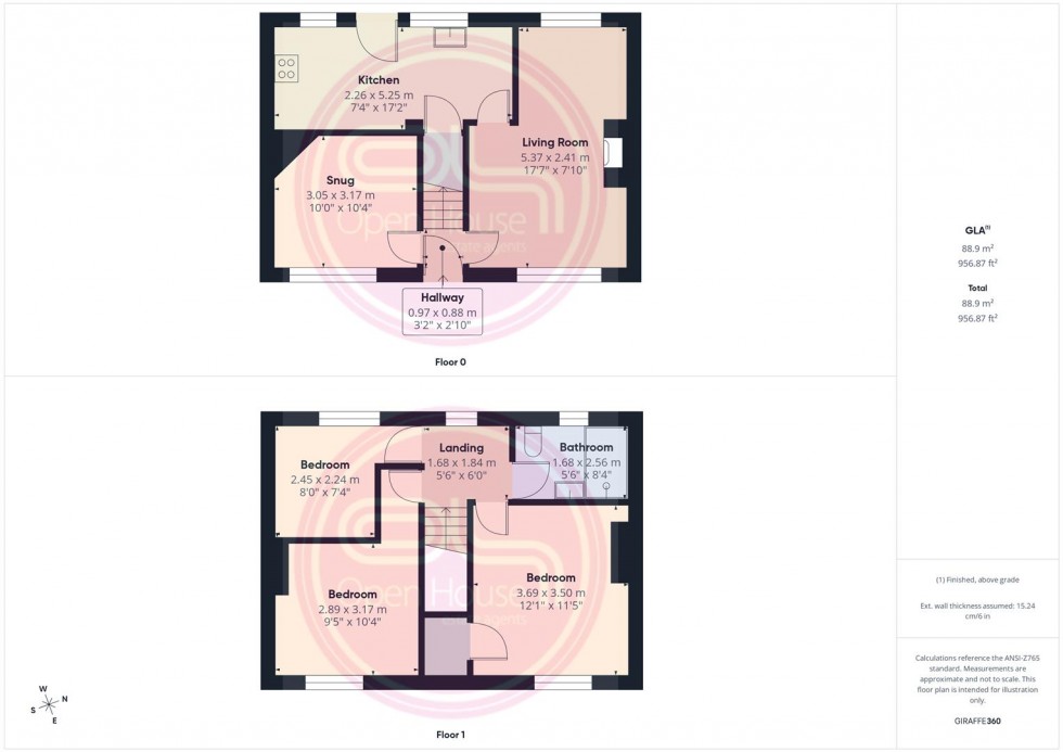 Floorplan for Somerset Road, Burton-On-Trent