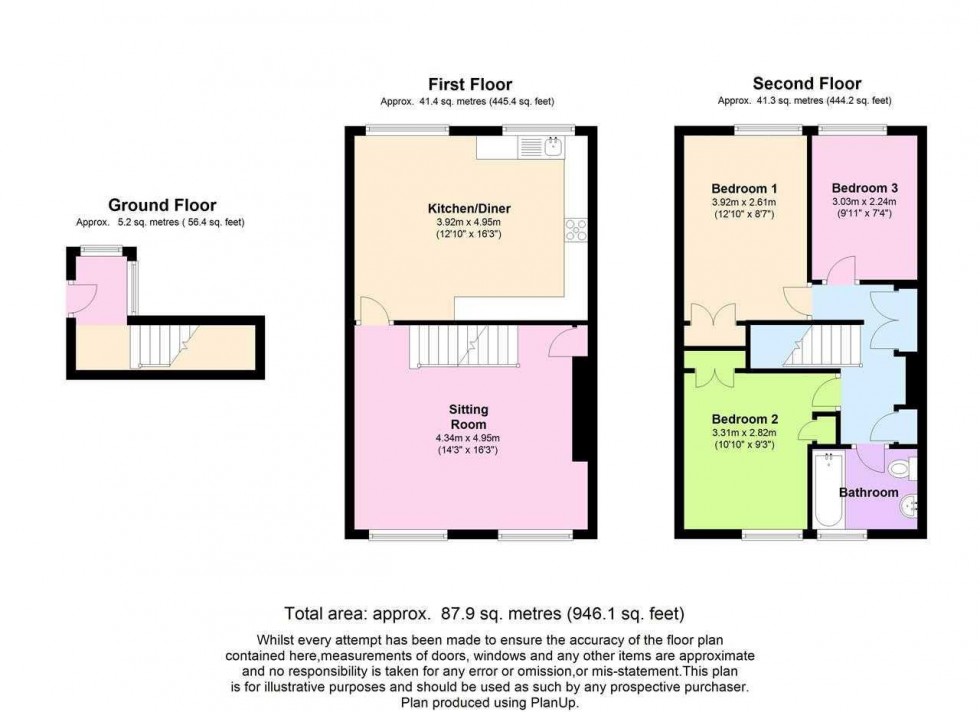 Floorplan for April Close,,Horsham