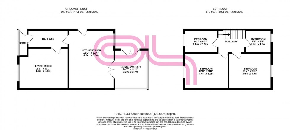 Floorplan for Greenton Cres, Queensbury, Bradford