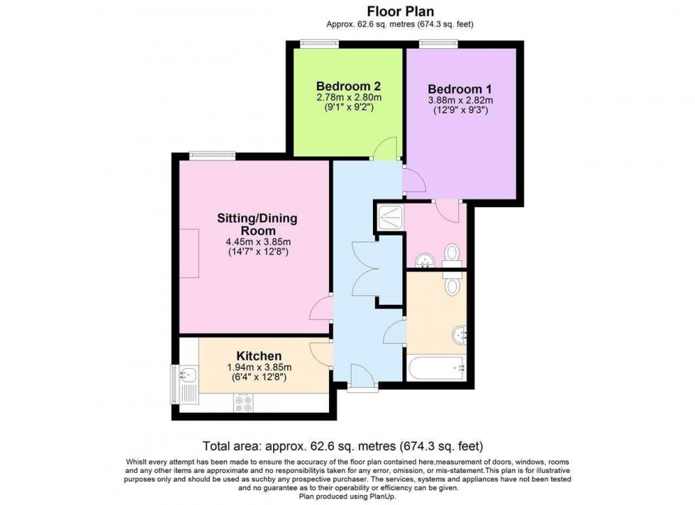 Floorplan for Warwick House,Ladbroke Road,Redhill