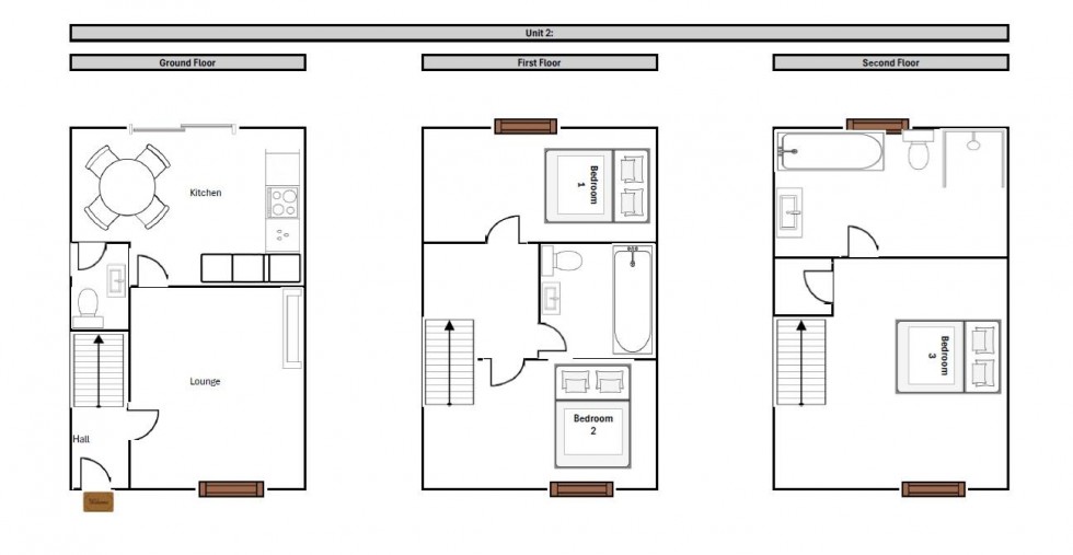 Floorplan for Longridge, Dockroyd View, Oakworth