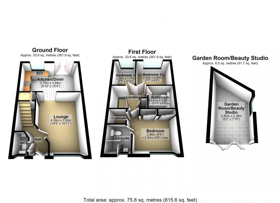 Floorplan for Violet Close, Worthing