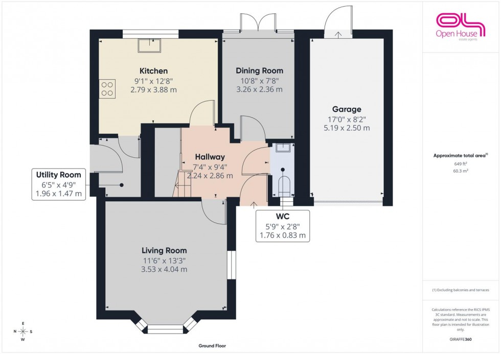 Floorplan for Petersfield Way, Weston