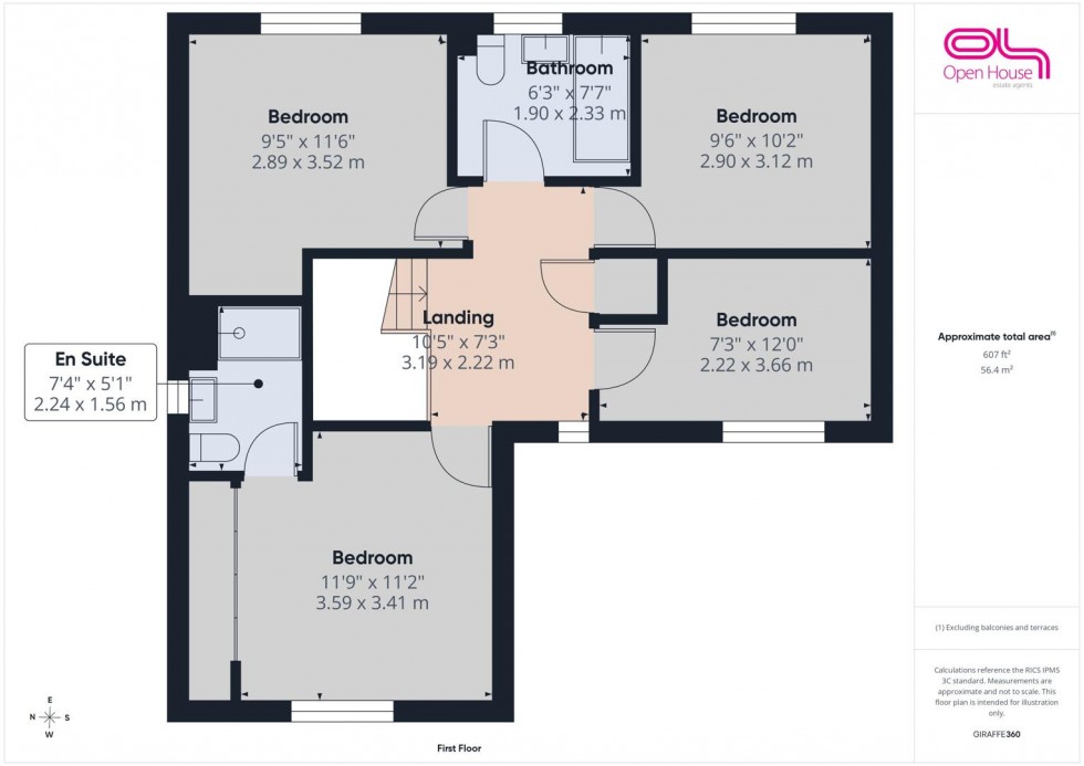 Floorplan for Petersfield Way, Weston