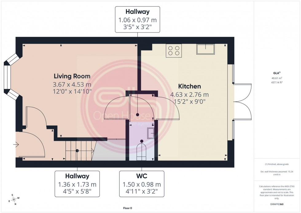 Floorplan for Chestnut Close, Burton-On-Trent