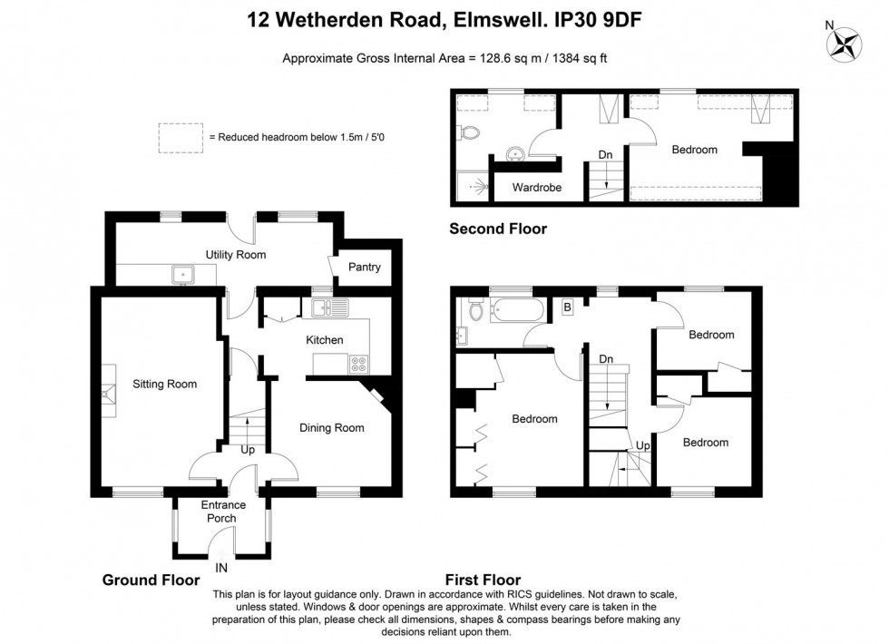 Floorplan for Wetherden Road, Elmswell, Bury St Edmunds, IP30