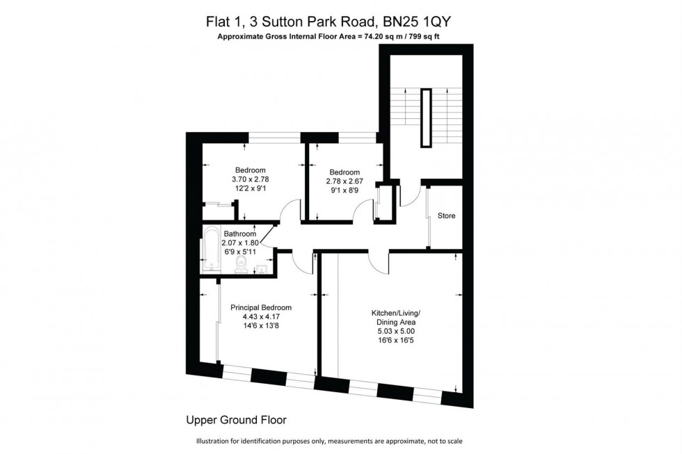 Floorplan for Sutton Park Road, Seaford