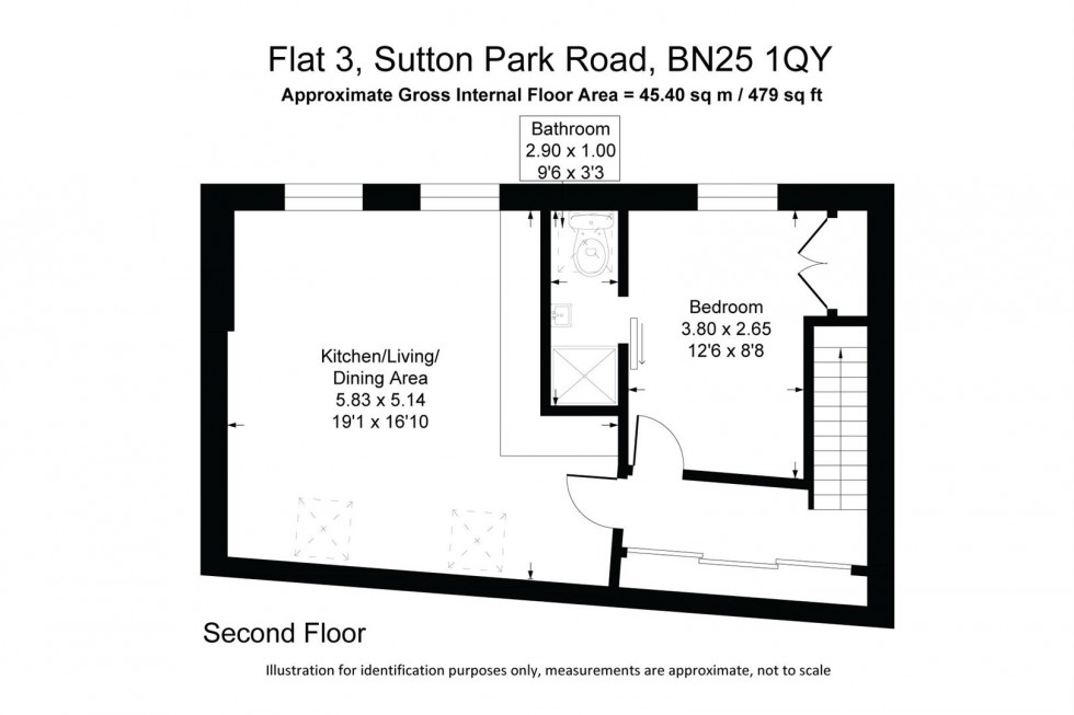 Floorplan for Sutton Park Road, Seaford