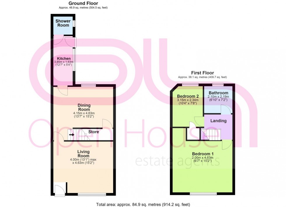 Floorplan for Settle Street, Bolton