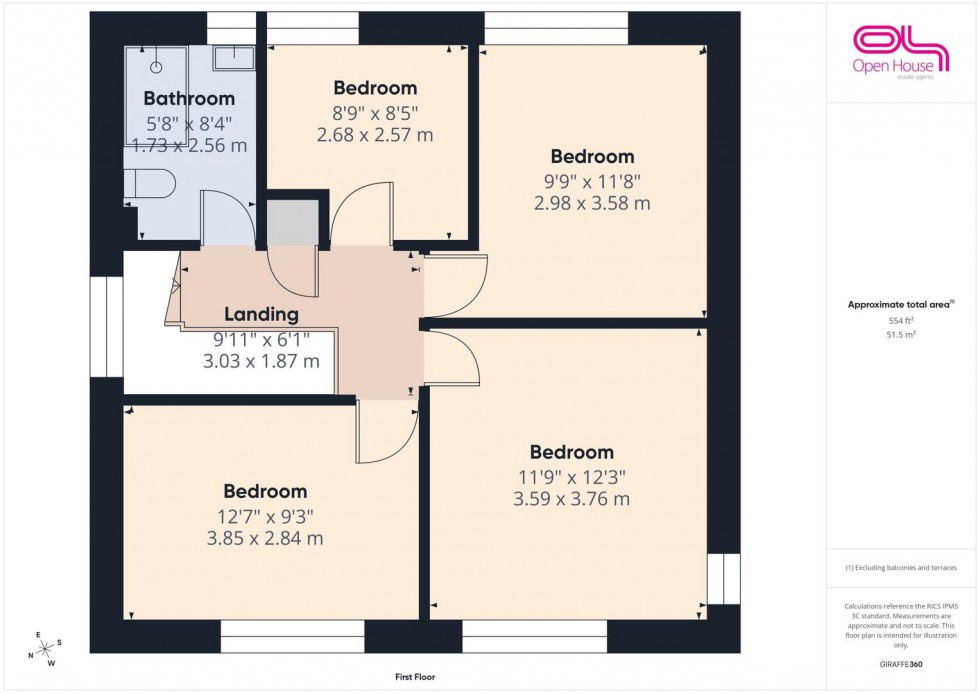Floorplan for Widecombe Avenue, Stafford