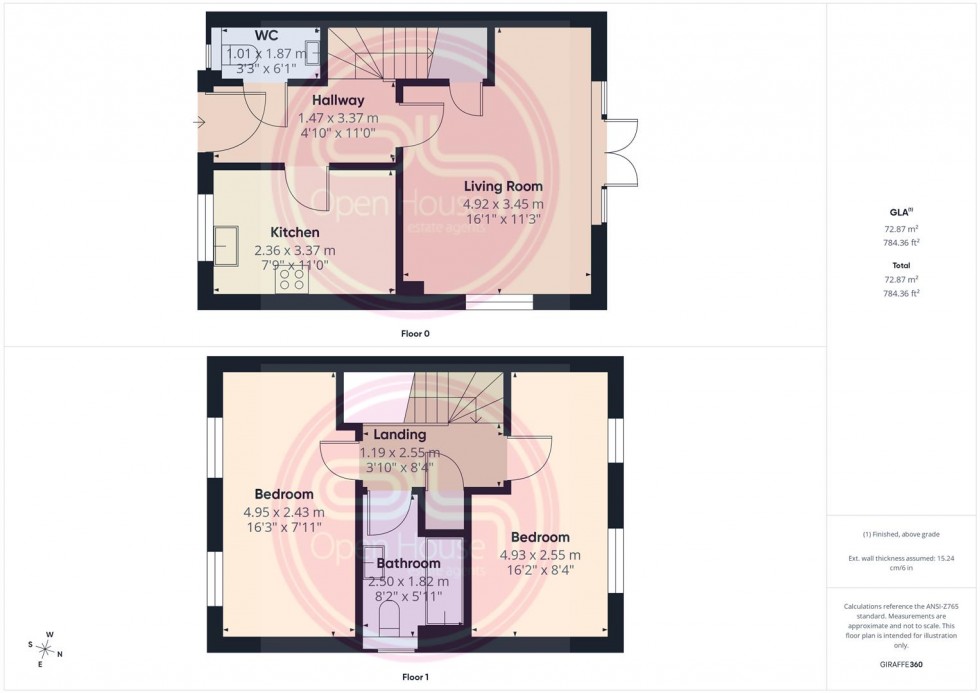 Floorplan for Staley Close, Swadlincote
