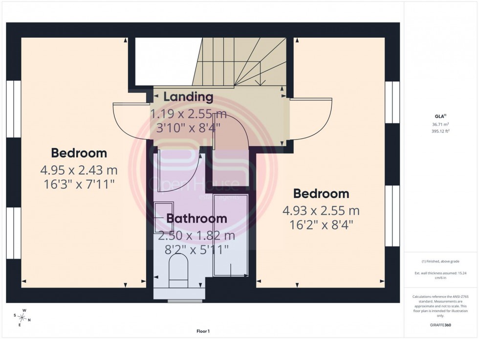 Floorplan for Staley Close, Swadlincote