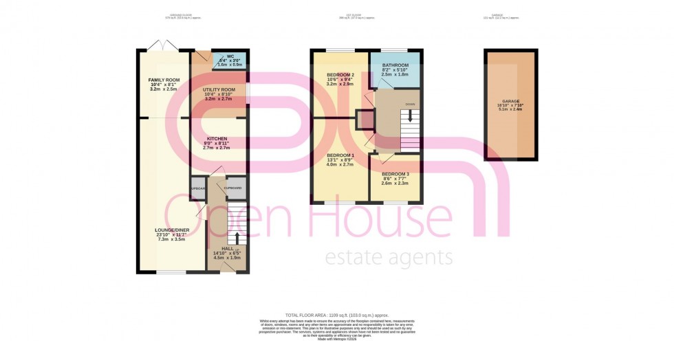 Floorplan for Brockworth, Yate, Bristol