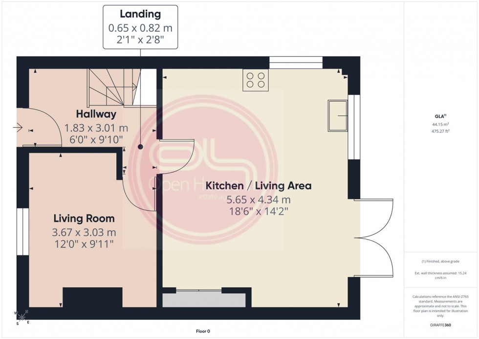 Floorplan for Eldon Street, Burton-On-Trent
