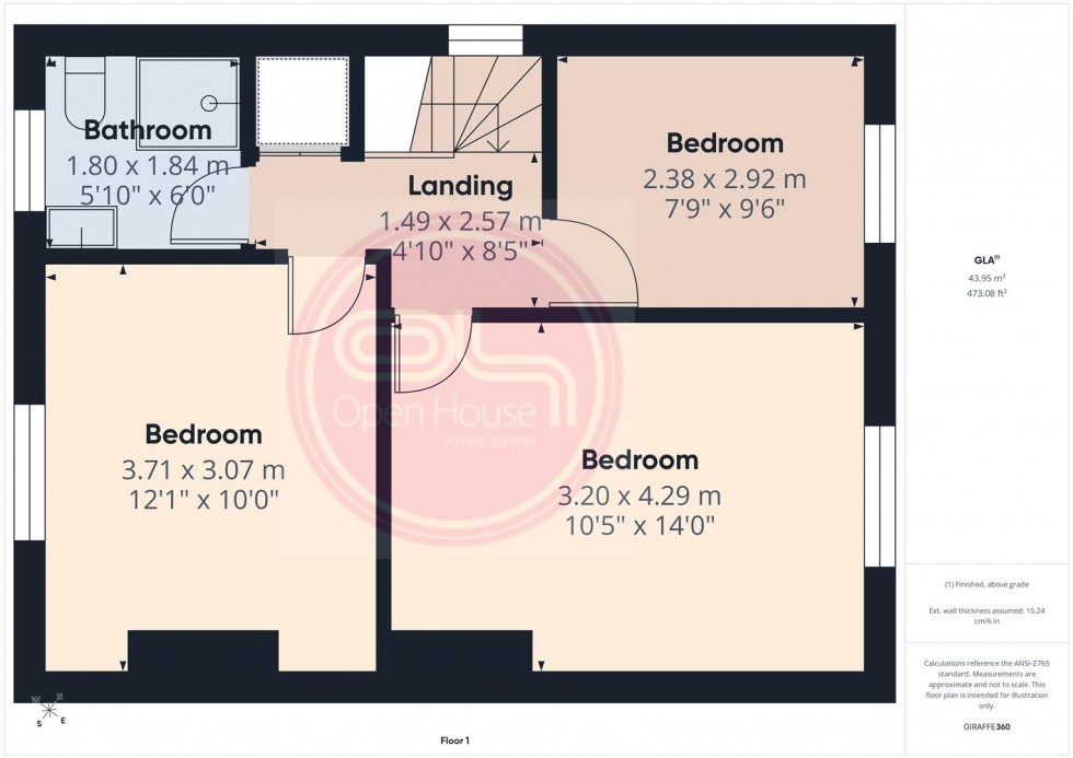 Floorplan for Eldon Street, Burton-On-Trent
