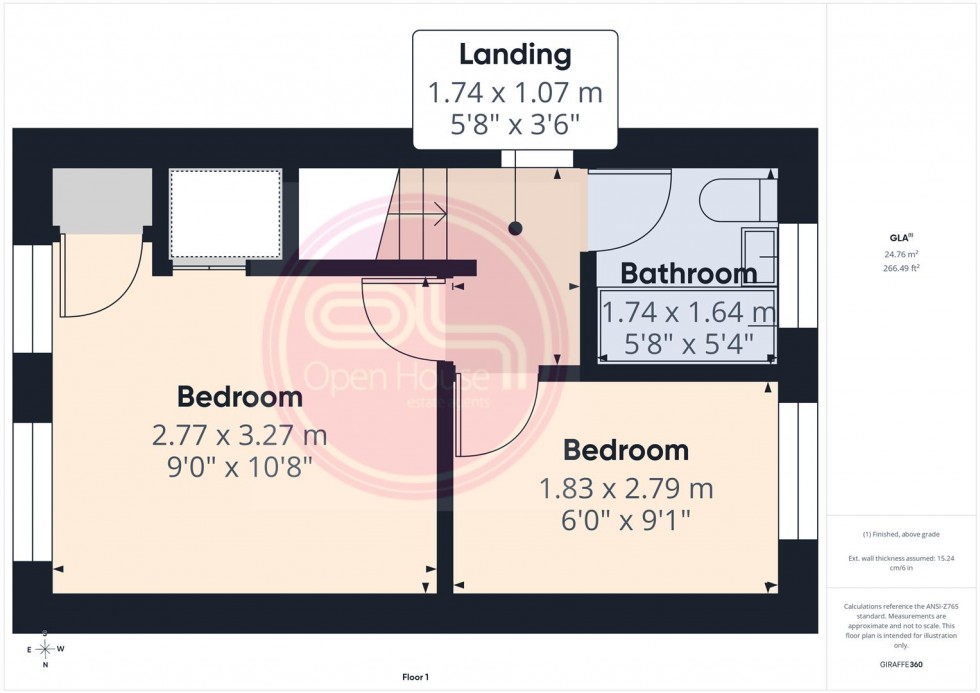 Floorplan for Rosecroft Gardens, Swadlincote