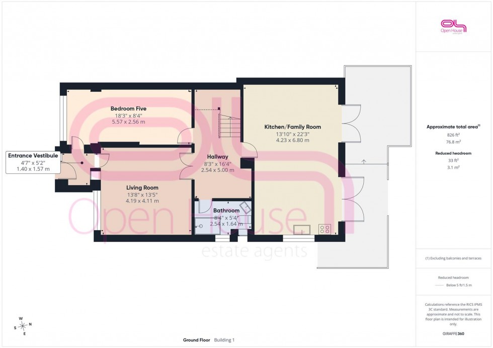 Floorplan for South Coast Road, Peacehaven