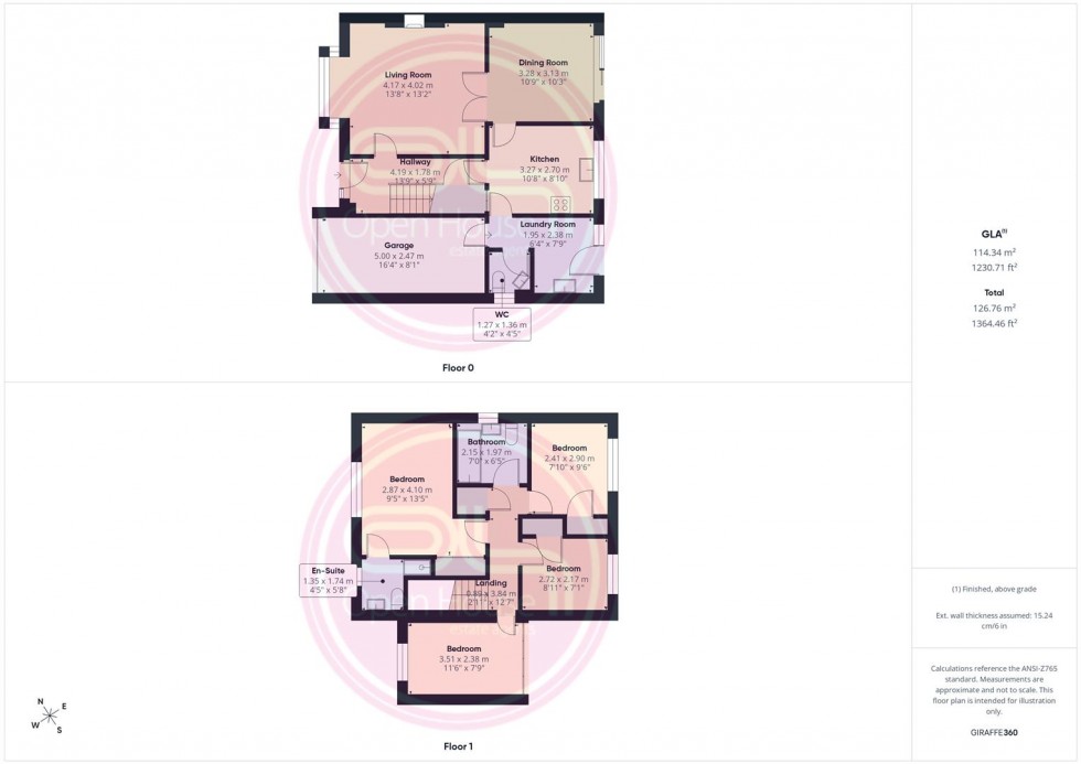 Floorplan for Bitham Court, Stretton, Burton-On-Trent