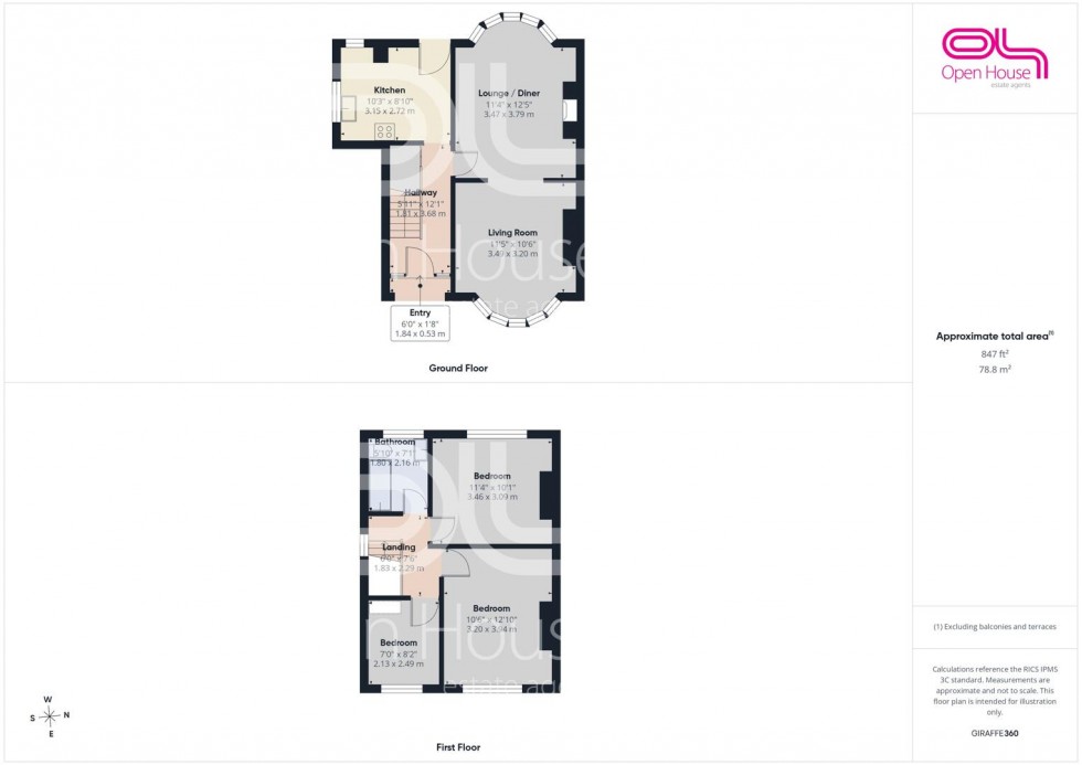 Floorplan for Eastlands Close, Stafford