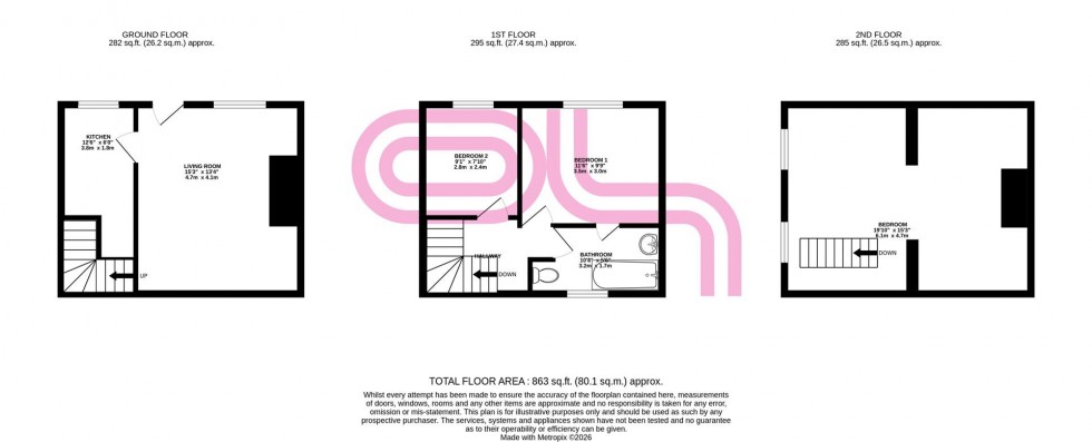Floorplan for Lindon Street, Haworth, Keighley