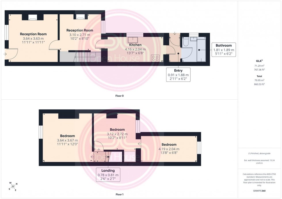 Floorplan for James Street, Burton-On-Trent