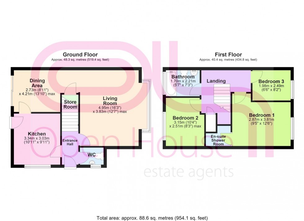 Floorplan for Bransdale Close, Bolton