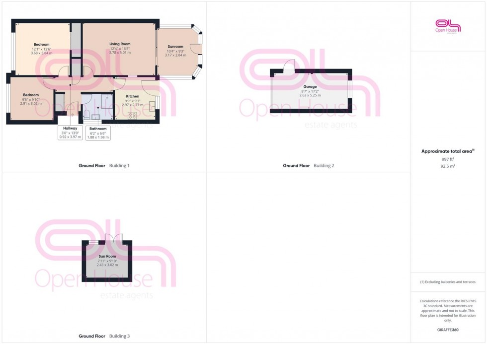 Floorplan for Sutton Avenue, Peacehaven