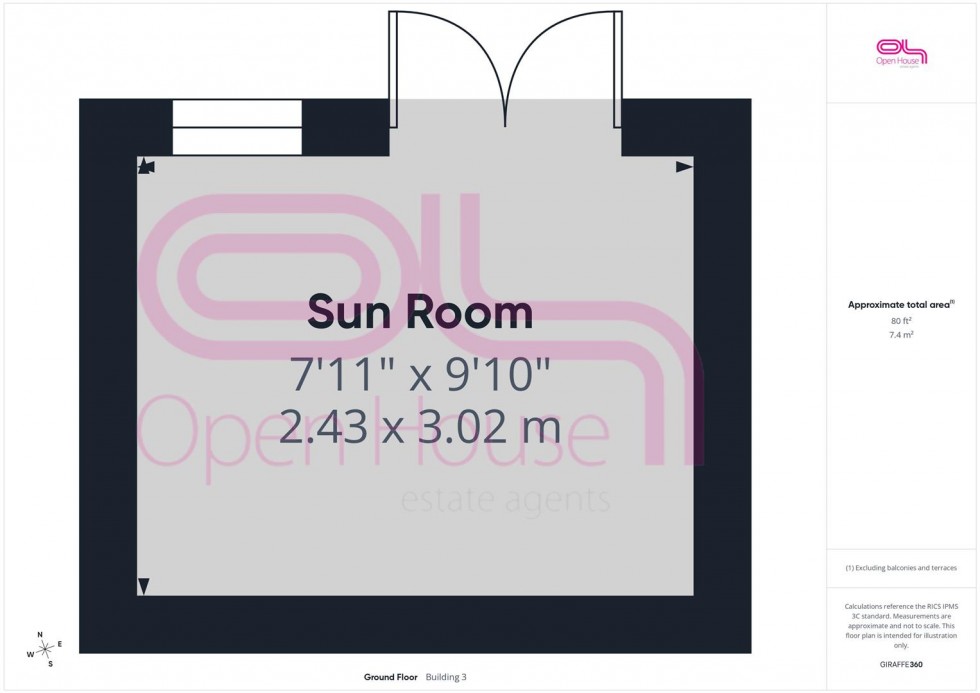 Floorplan for Sutton Avenue, Peacehaven