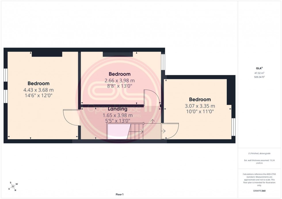 Floorplan for Calais Road, Burton-On-Trent