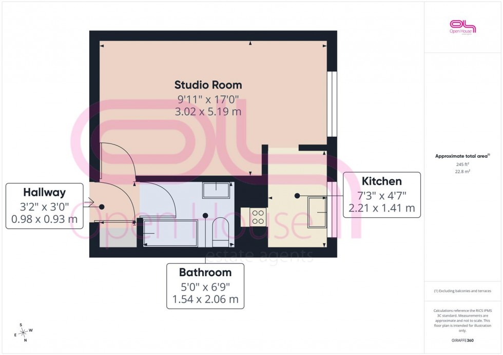 Floorplan for Central Avenue, Telscombe Cliffs, Peacehaven