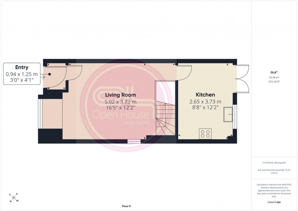 Floorplan for Seymour Avenue, Burton-On-Trent