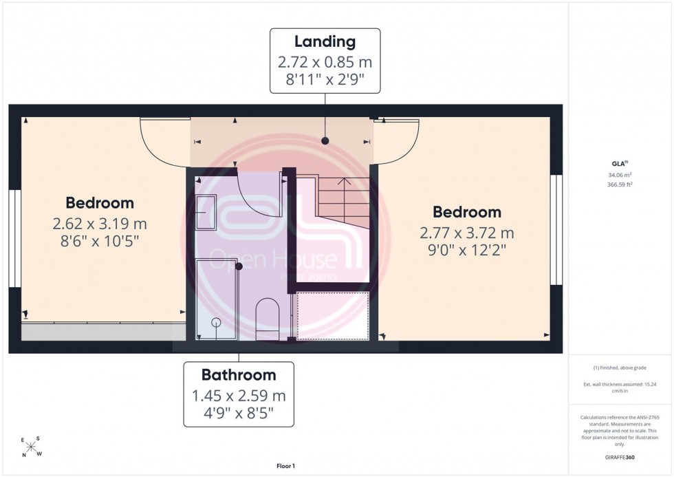 Floorplan for Seymour Avenue, Burton-On-Trent