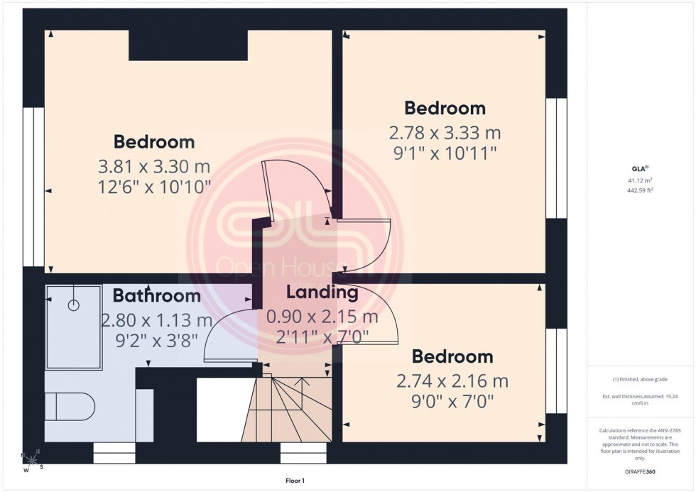 Floorplan for The Crest, Linton, Swadlincote