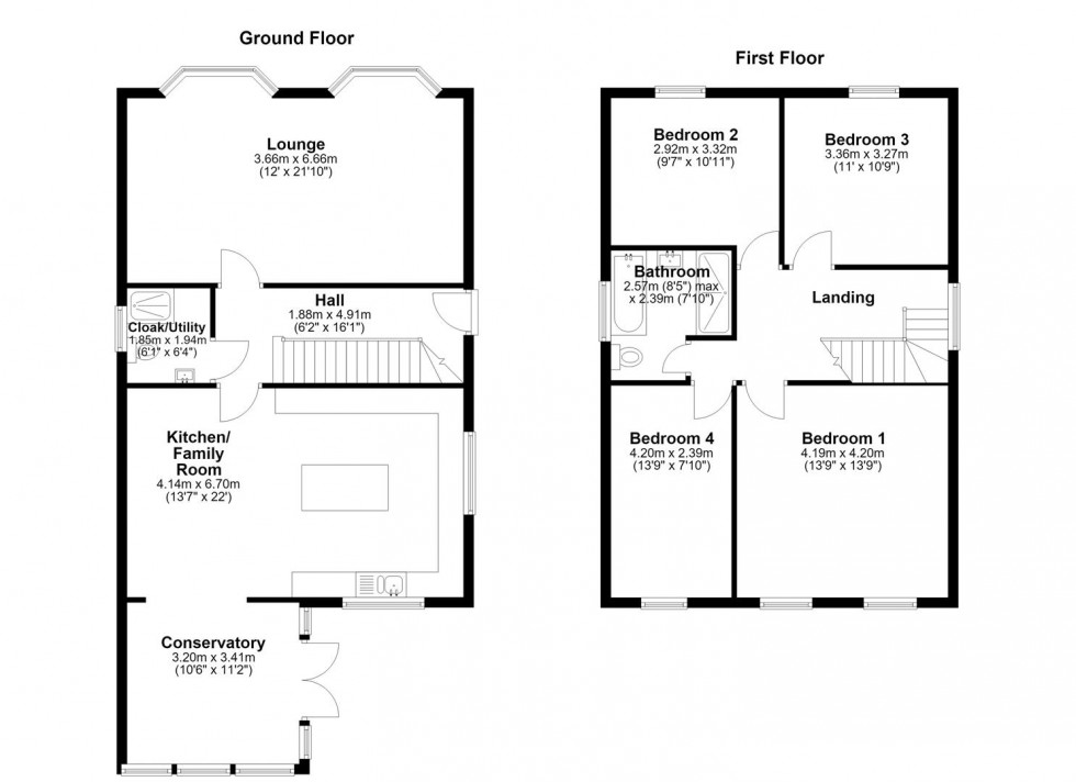 Floorplan for Forest Road, Fishponds, Bristol