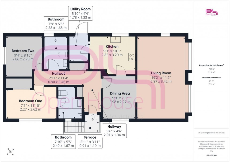 Floorplan for Court Farm Road, Newhaven
