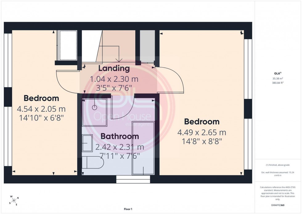 Floorplan for Kings Road, Swadlincote