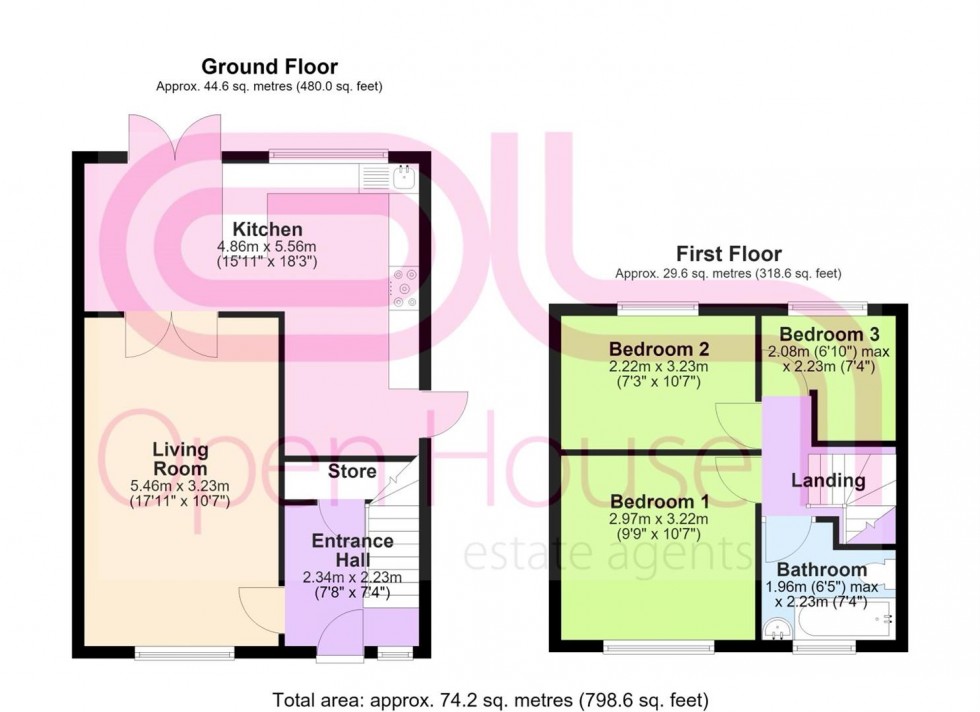 Floorplan for Wyndham Avenue, Bolton