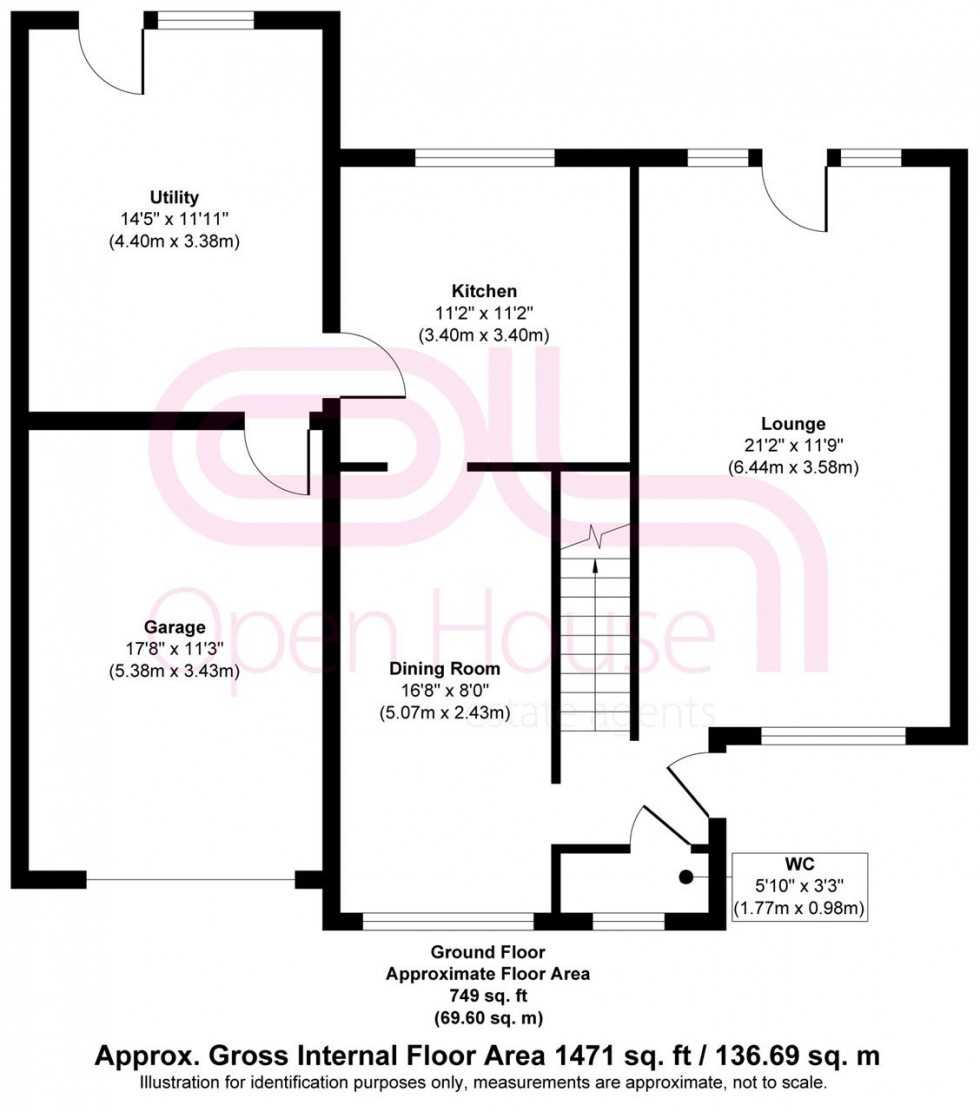 Floorplan for Fairfields, Sawston, Cambridge