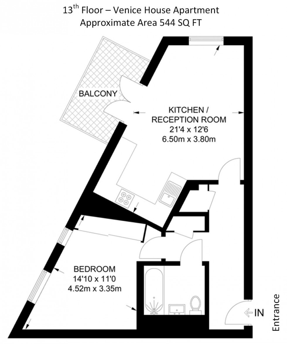 Floorplan for Venice House, Hatton Road, Wembley, HA0 1QL